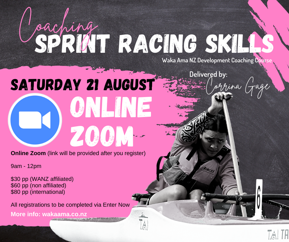 CLOSING TODAY! REGISTER NOW! Online Coaching Course: Coaching Sprint Racing Skills